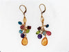 14K-YG MULTI-COLOR GEMSTONE DANGLING EARRINGS | 18 Karat Appraisers | Beverly Hills, CA | Fine Jewelry