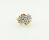 14K Yellow and White Gold, Diamond Cluster Ring | 18 Karat Appraisers | Beverly Hills, CA | Fine Jewelry