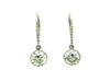 Platinum and 14K White Gold Diamond Dangling Earrings