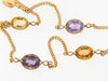 18K Yellow Gold Citrine and Amethyst Necklace | 18 Karat Appraisers | Beverly Hills, CA | Fine Jewelry