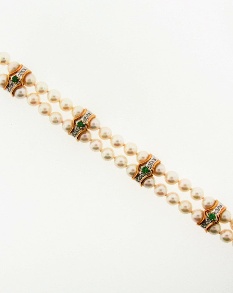 14K Yellow Gold Pearl Bracelet | 18 Karat Appraisers | Beverly Hills, CA | Fine Jewelry