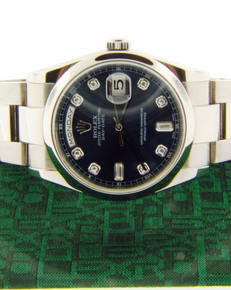 18K White Gold, Day/Date Rolex Wristwatch | 18 Karat Appraisers | Beverly Hills, CA | Fine Jewelry