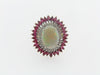 14K GOLD OPAL, RUBY, DIAMOND RING | 18 Karat Appraisers | Beverly Hills, CA | Fine Jewelry