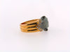 18K-YG AND BLACK OXIDIZED GOLD PANTHER RING