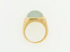 18K YELLOW GOLD AQUAMARINE AND DIAMOND RING | 18 Karat Appraisers | Beverly Hills, CA | Fine Jewelry