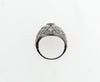 PLATINUM RUBY AND DIAMOND RING