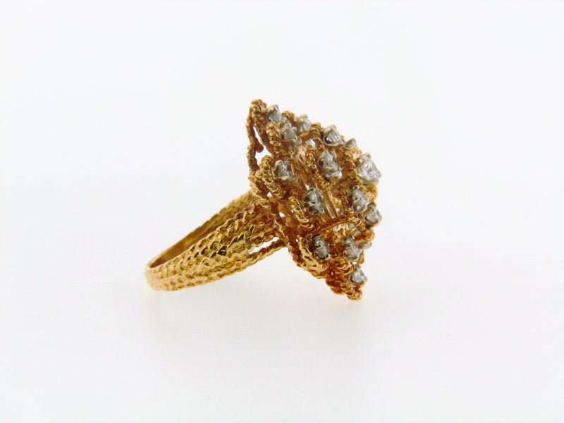 18K Yellow Gold Diamond Ring | 18 Karat Appraisers | Beverly Hills, CA | Fine Jewelry