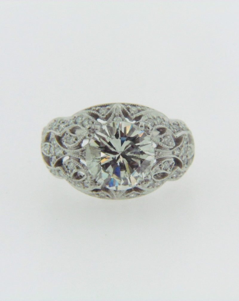 PLATINUM DIAMOND SOLITAIRE RING | 18 Karat Appraisers | Beverly Hills, CA | Fine Jewelry
