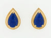 18K YELLOW GOLD LAPIS LAZULI EARRINGS | 18 Karat Appraisers | Beverly Hills, CA | Fine Jewelry