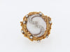 18K-YG+WG MABE PEARL AND DIAMOND RING