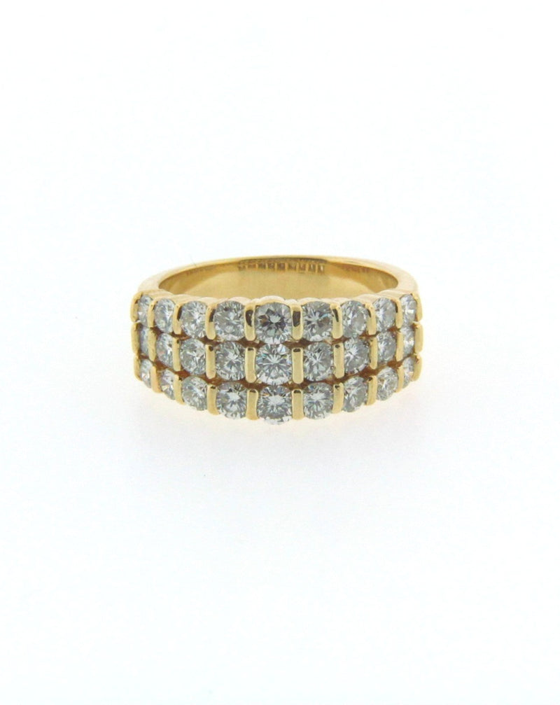 18K Yellow Gold Diamond Band | 18 Karat Appraisers | Beverly Hills, CA | Fine Jewelry