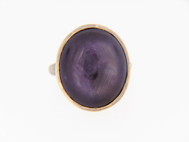 18K-WG PURPLE STAR SAPPHIRE RING