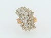 14K YELLOW GOLD DIAMOND CLUSTER RING | 18 Karat Appraisers | Beverly Hills, CA | Fine Jewelry