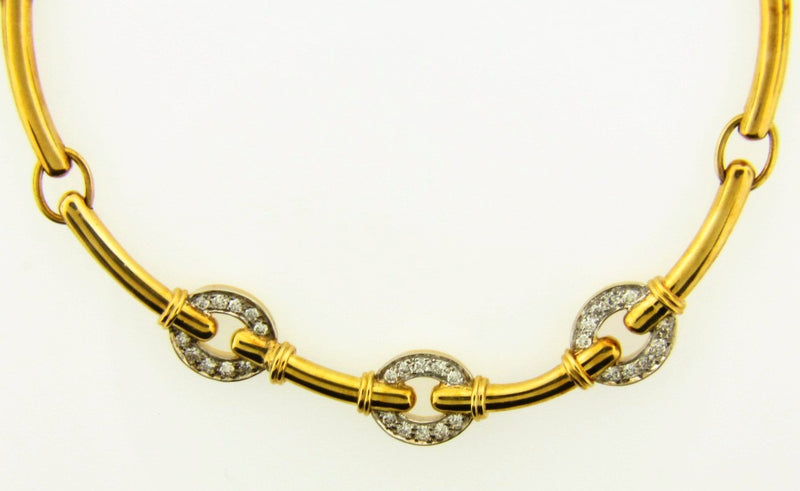 18K-YG Diamond Necklace