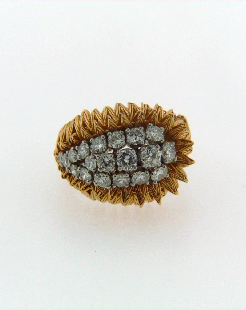 18K Yellow Gold Diamond Ring | 18 Karat Appraisers | Beverly Hills, CA | Fine Jewelry