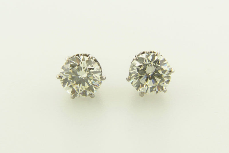 14K White Gold, Diamond Stud Earrings | 18 Karat Appraisers | Beverly Hills, CA | Fine Jewelry