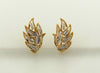14K White and Yellow Gold, Diamond Earrings | 18 Karat Appraisers | Beverly Hills, CA | Fine Jewelry