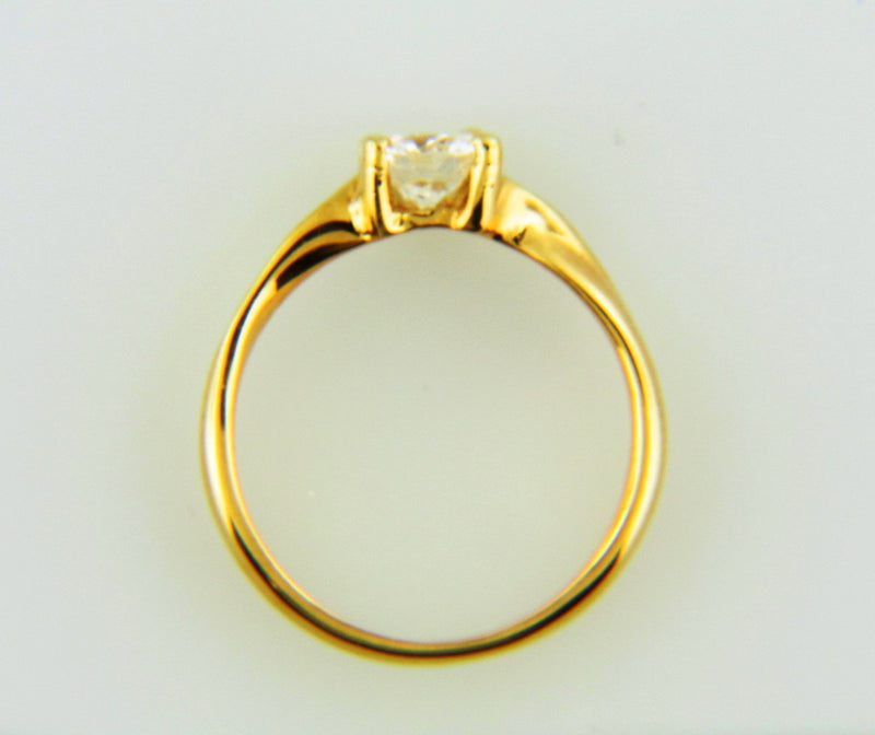 18K Yellow Gold, Diamond Solitaire Ring | 18 Karat Appraisers | Beverly Hills, CA | Fine Jewelry