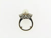 14K White Gold White cultured Pearl and Diamond Ring | 18 Karat Appraisers | Beverly Hills, CA | Fine Jewelry