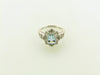 14K White Gold Aquamarine and Diamond Ring | 18 Karat Appraisers | Beverly Hills, CA | Fine Jewelry