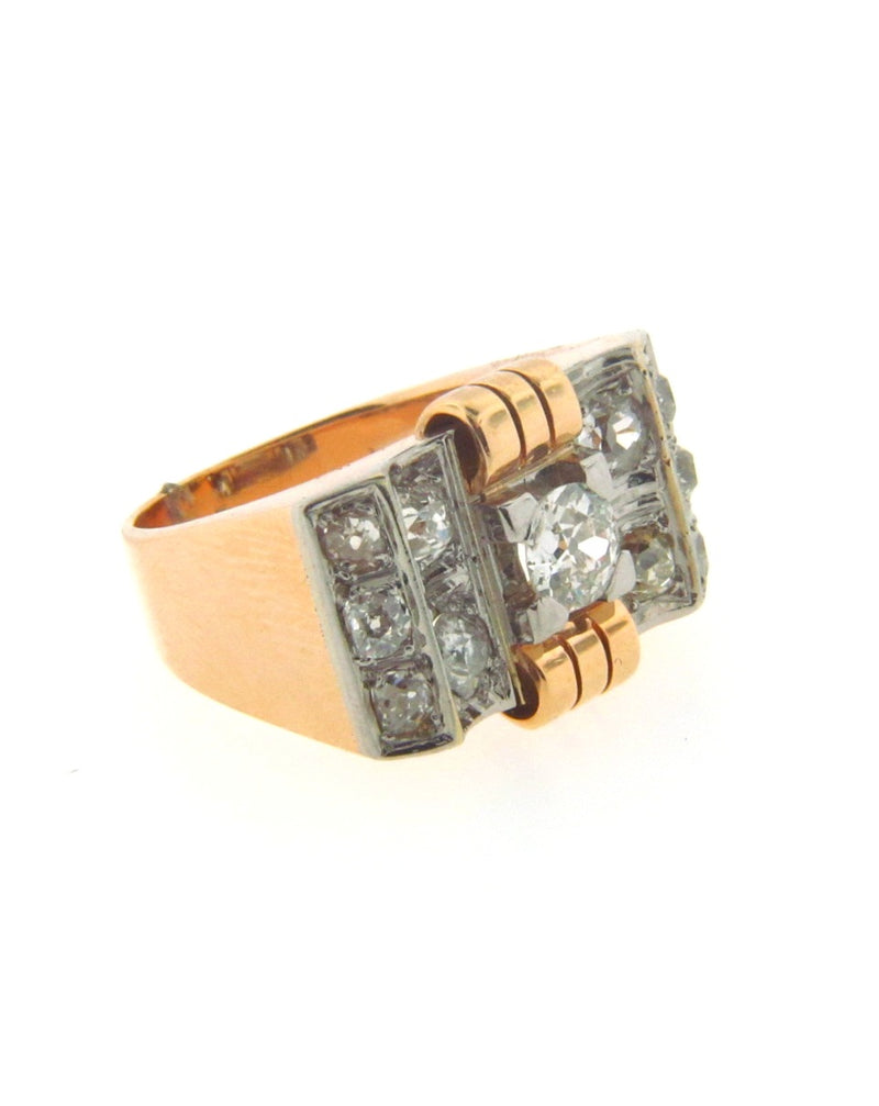 Retro, 18K Rose Gold Retro Ring | 18 Karat Appraisers | Beverly Hills, CA | Fine Jewelry