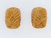 18K-YG RECTANGULAR EARCLIPS