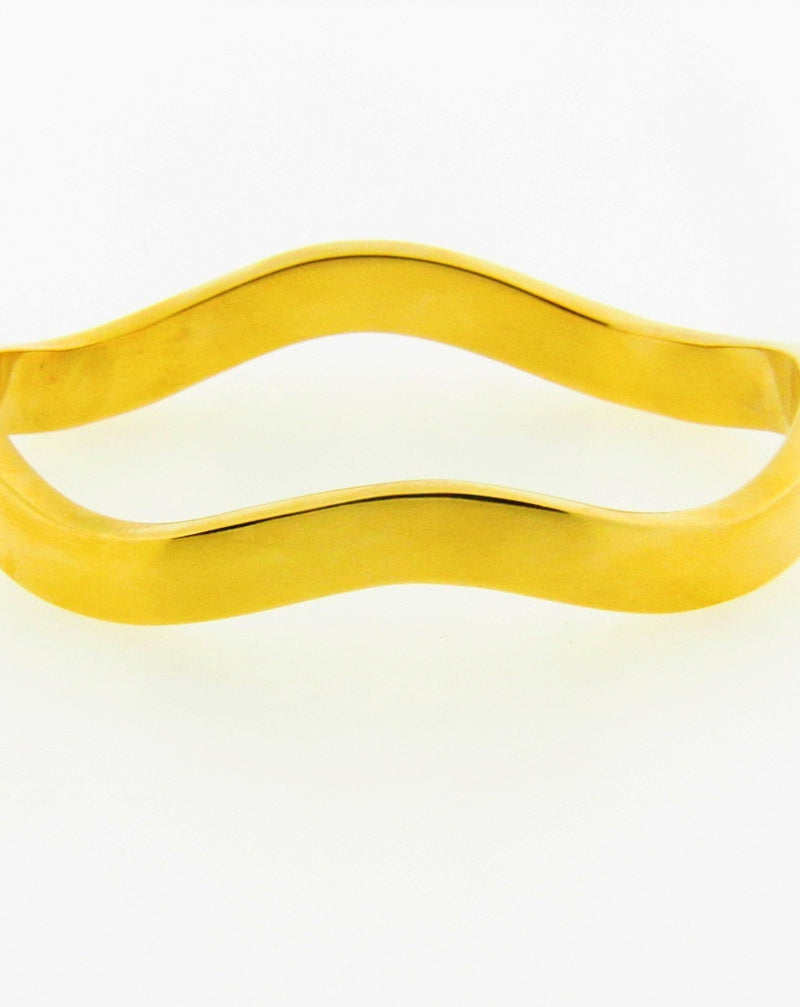 18K Yellow Gold Bangle Bracelet by 