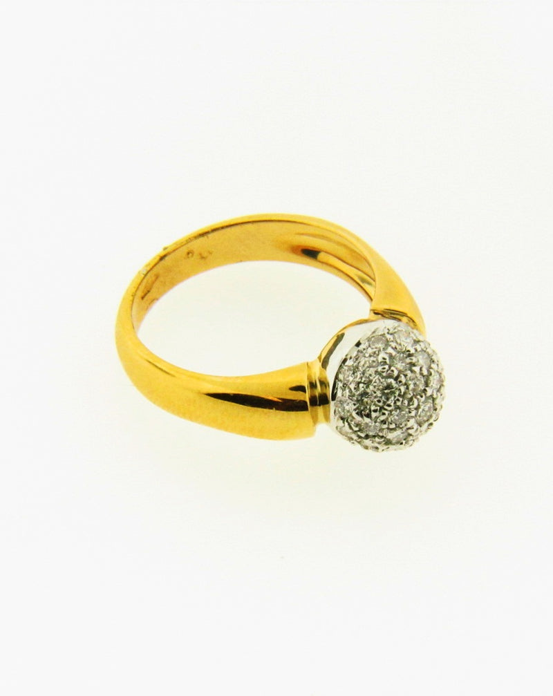 18K Yellow Gold Diamond Ring | 18 Karat Appraisers | Beverly Hills, CA | Fine Jewelry