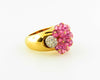 18K Yellow Gold, Pink Sapphire and Diamond Ring | 18 Karat Appraisers | Beverly Hills, CA | Fine Jewelry