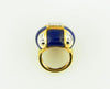 18K Yellow Gold, Lapis Lazuli and Diamond Ring | 18 Karat Appraisers | Beverly Hills, CA | Fine Jewelry