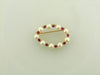 14K Rose Gold Pearl and Rubies Brooch/Pin | 18 Karat Appraisers | Beverly Hills, CA | Fine Jewelry