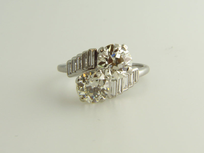 Platinum, Diamond Bypass Ring | 18 Karat Appraisers | Beverly Hills, CA | Fine Jewelry