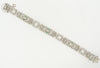 PLATINUM DIAMOND AND EMERALD BRACELET
