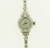 14K-WG VINTAGE DIAMOND WRISTWATCH