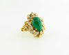 18K Yellow Gold, Emerald and Diamond Ring | 18 Karat Appraisers | Beverly Hills, CA | Fine Jewelry