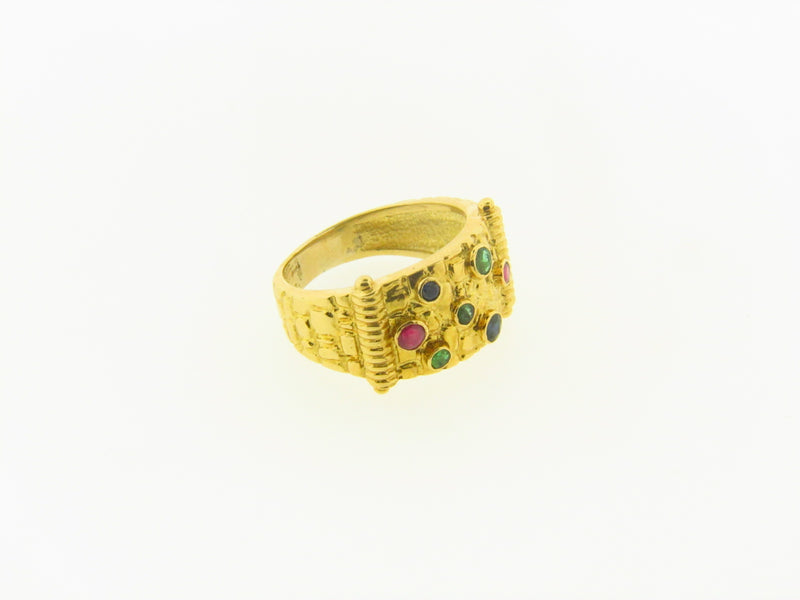 18K Yellow Gold Gem-Set Ring | 18 Karat Appraisers | Beverly Hills, CA | Fine Jewelry