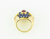 18K Yellow Gold, Ruby, Sapphire, and Diamond Ring | 18 Karat Appraisers | Beverly Hills, CA | Fine Jewelry