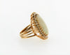 14K Yellow Gold White Opal and Diamond Ring | 18 Karat Appraisers | Beverly Hills, CA | Fine Jewelry