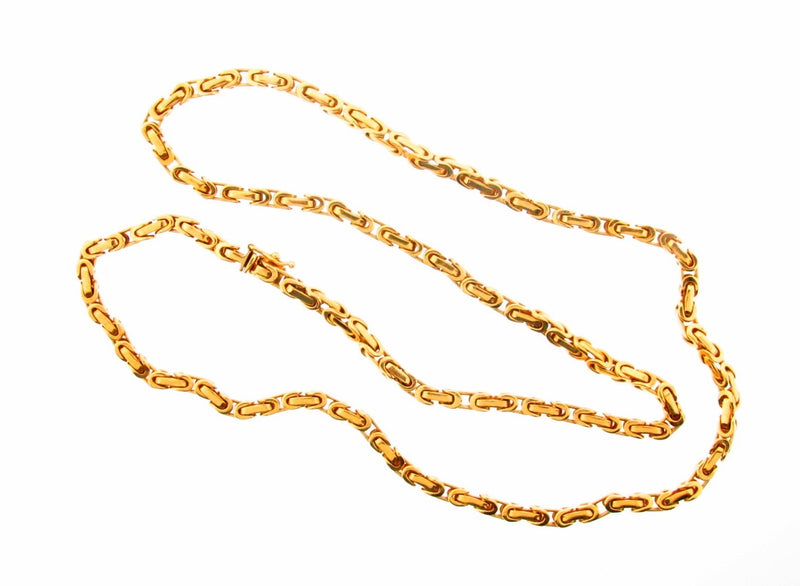 18K Yellow Gold Link Necklace | 18 Karat Appraisers | Beverly Hills, CA | Fine Jewelry
