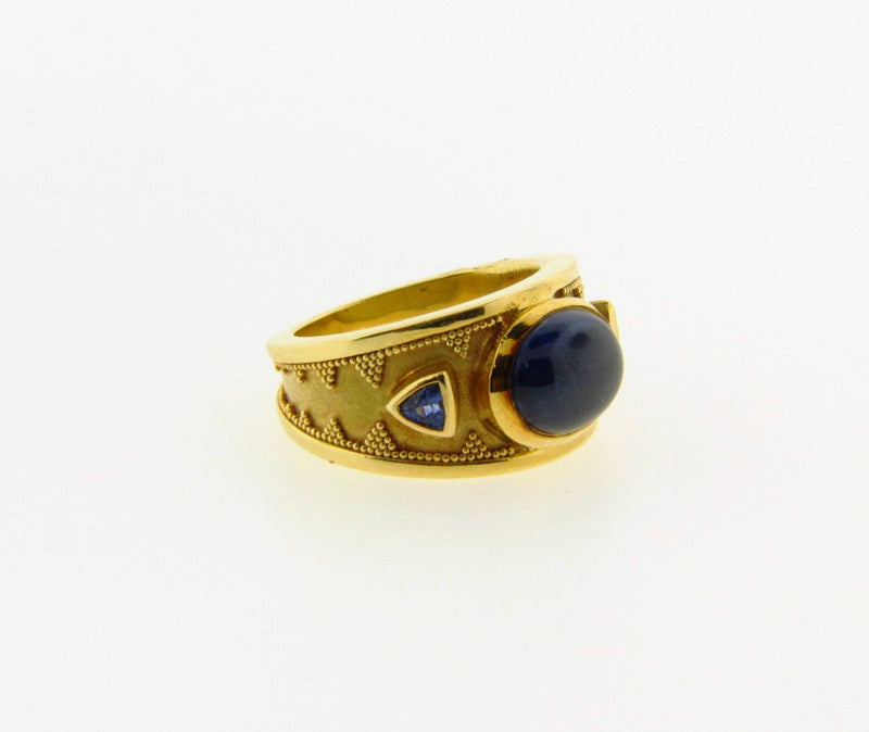 18K Yellow Gold, Sapphire Ring | 18 Karat Appraisers | Beverly Hills, CA | Fine Jewelry