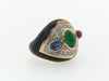 18K Yellow Gold Diamond and Gemstone Ring | 18 Karat Appraisers | Beverly Hills, CA | Fine Jewelry