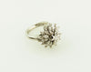 18K White Gold, Diamond Ballerina Style Ring | 18 Karat Appraisers | Beverly Hills, CA | Fine Jewelry