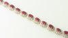 14K White Gold, Ruby and Diamond Bracelet | 18 Karat Appraisers | Beverly Hills, CA | Fine Jewelry