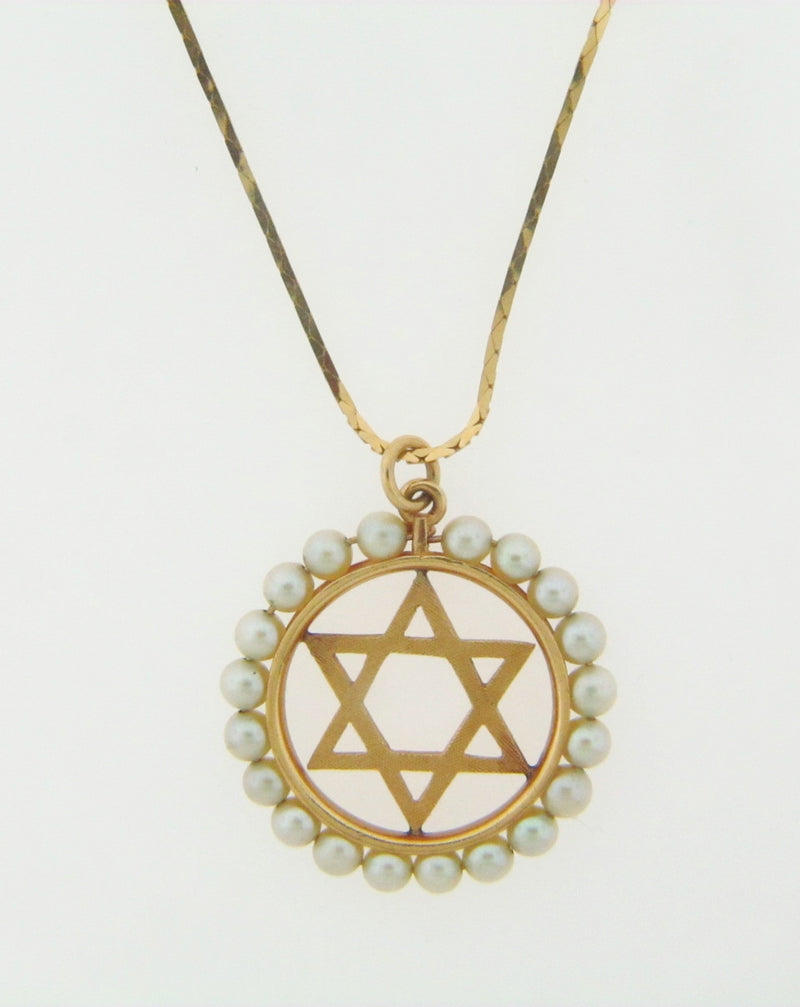 14K YELLOW GOLD STAR OF DAVID PENDANT | 18 Karat Appraisers | Beverly Hills, CA | Fine Jewelry