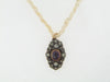 SILVER TOPPED, 14K YELLOW GOLD AMETHYST AND DIAMOND PENDANT | 18 Karat Appraisers | Beverly Hills, CA | Fine Jewelry