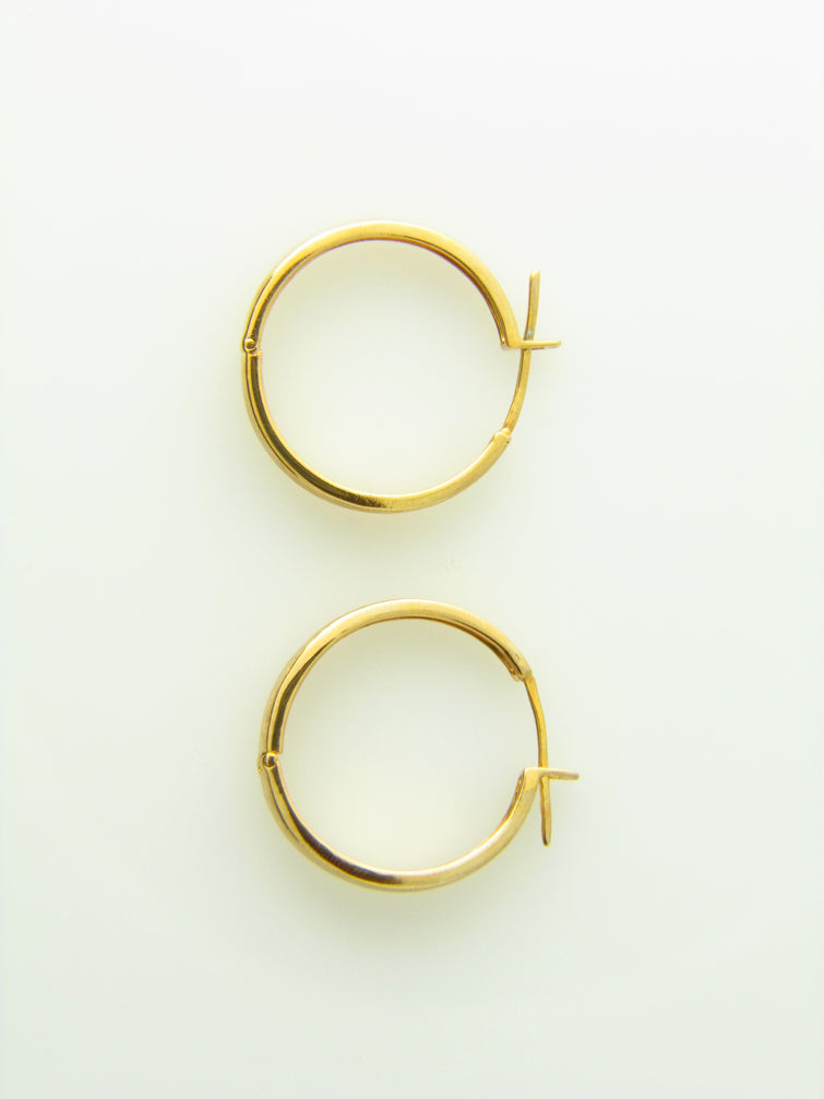 14K Yellow Gold, Hoop Earrings | 18 Karat Appraisers | Beverly Hills, CA | Fine Jewelry