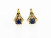 14K Yellow Gold Tanzanite and Diamond Earrings | 18 Karat Appraisers | Beverly Hills, CA | Fine Jewelry