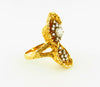 18K Yellow Gold Diamond Cluster Ring | 18 Karat Appraisers | Beverly Hills, CA | Fine Jewelry