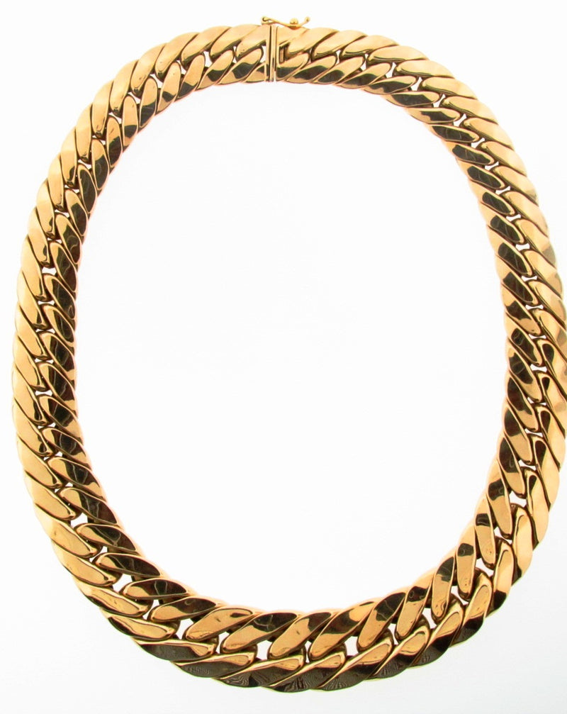 14K Yellow Gold Curb Link Necklace | 18 Karat Appraisers | Beverly Hills, CA | Fine Jewelry