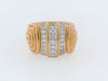 18K-YG AND PLATINUM DIAMOND RING